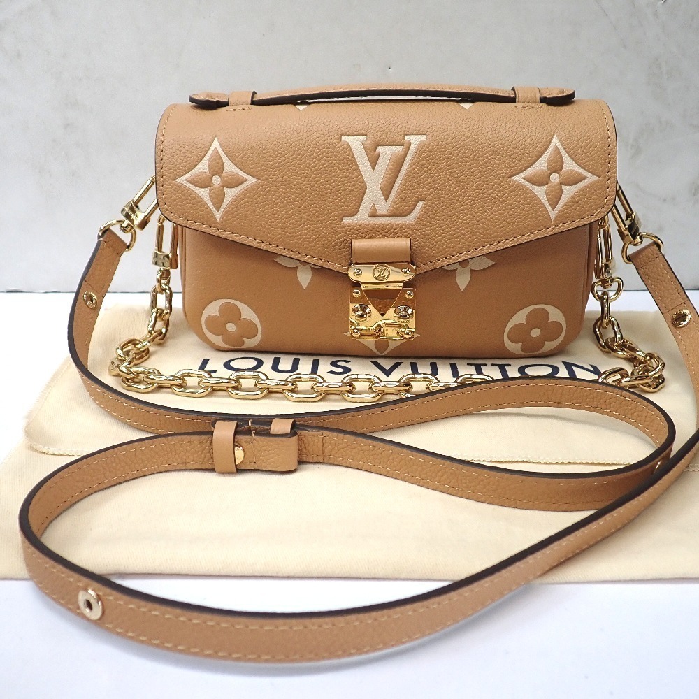 Louis Vuitton Handbag Shoulder Pochette Metis EW Monogram Empreinte